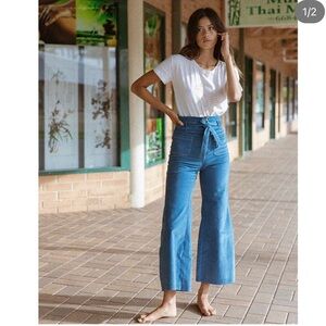 Golden Brown the Label sunrise flair corduroy